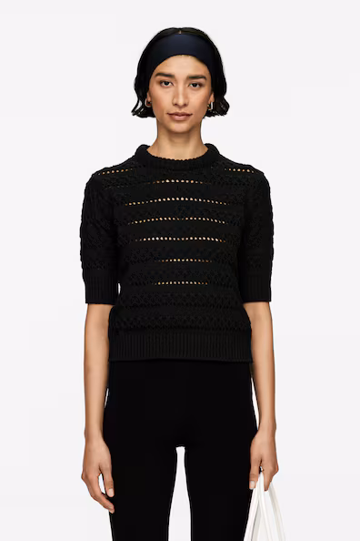 OPEN-KNIT TOP