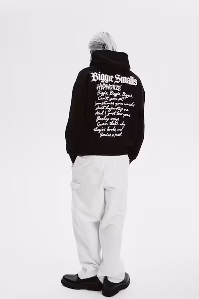 Толстовка OVERSIZED FIT с капюшоном и принтом