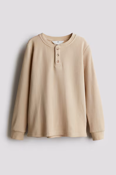Рубашка из гофрированного джерси HENLEY