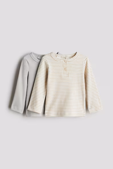 2 упаковки хлопчатобумажных рубашек HENLEY