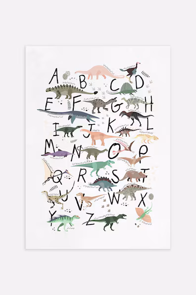 Плакат DINO ABC