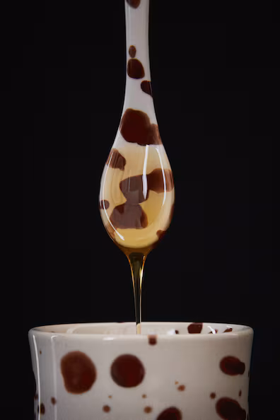 Керамическая банка с рисунком