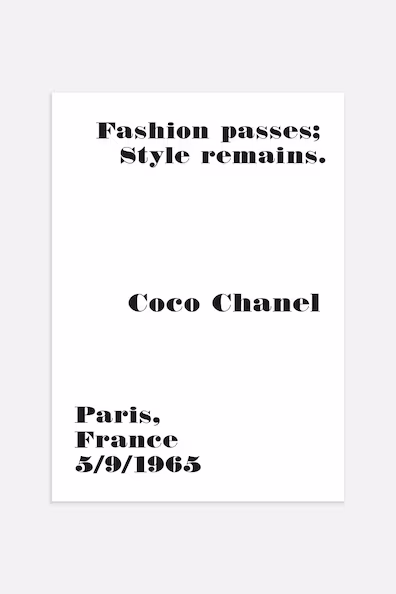 Плакат CHANEL PARIS