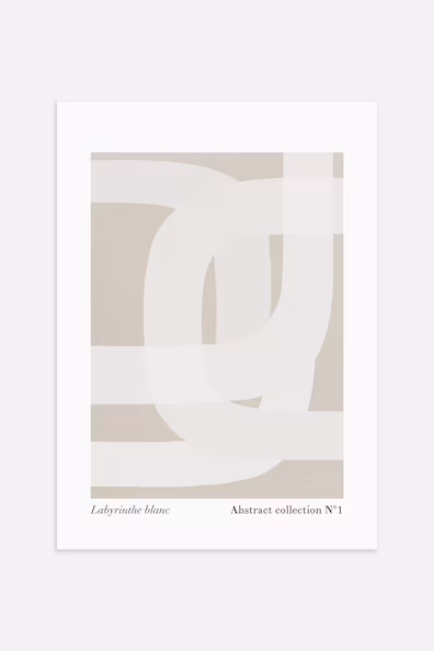 Плакат LABYRINTHE BLANC