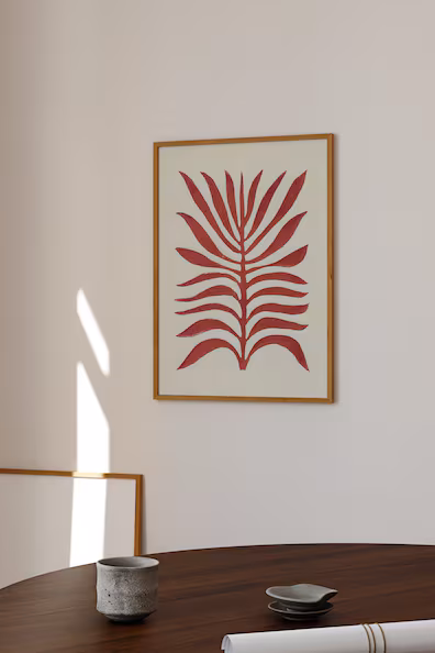 ALISA GALITSYNA - RED BRANCH / LINO PRINT