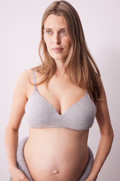 Бюстгальтеры для кормления из хлопка с подкладкой MAMA 2-PACK